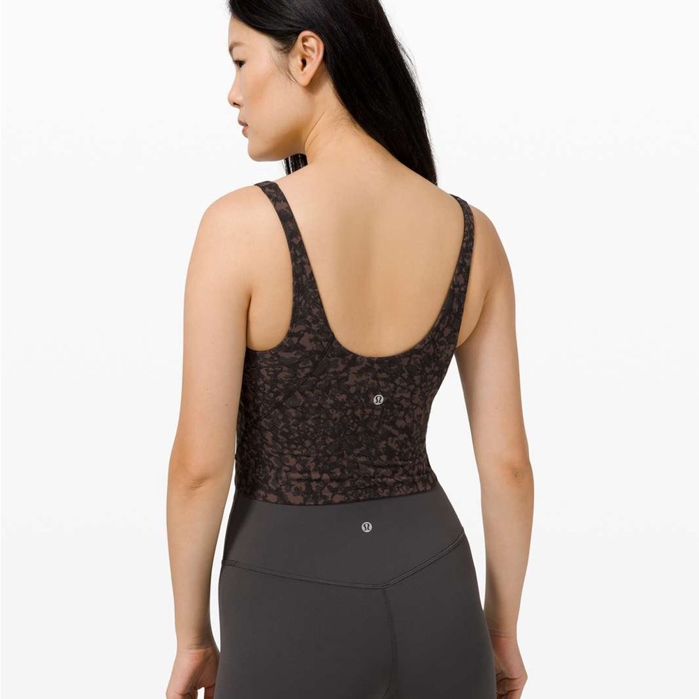 Lululemon Athletica Gray Fitted Crop Tank Top